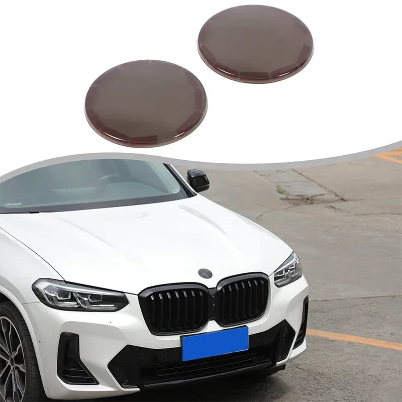ABS Black For BMW 5 Series G60 2024+ X3 G01 2018-2023 Car front and rear logo cover decorative sticker car exterior accessories