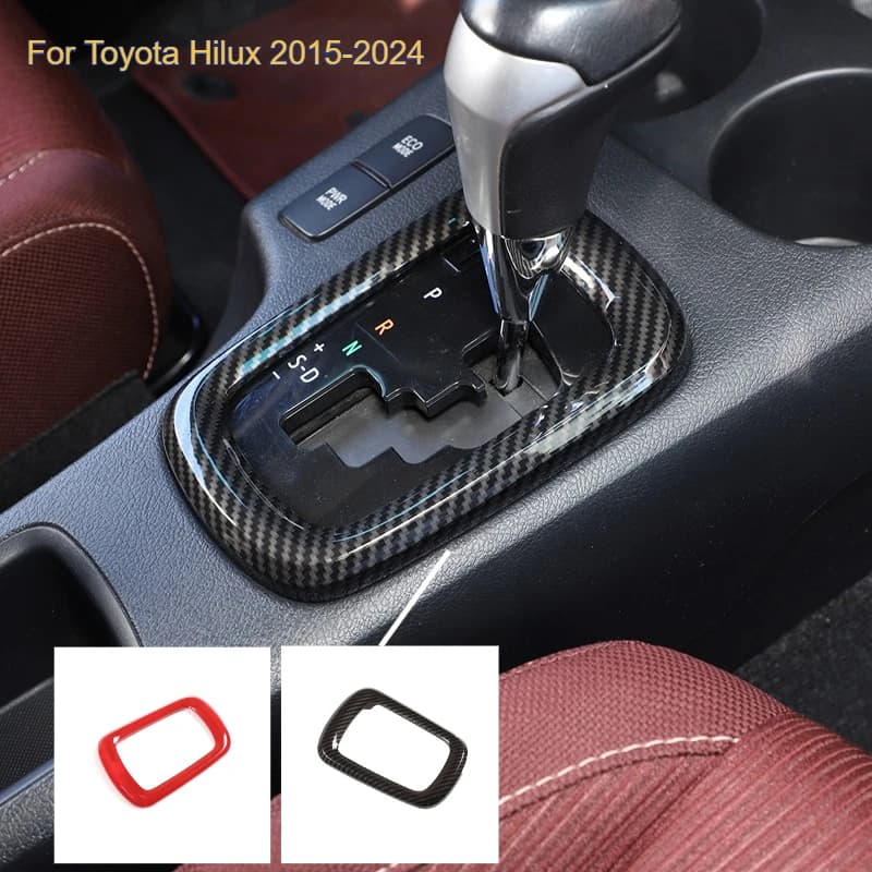 Fit For Toyota Hilux 2015-24 Center Console Gear Shift Frame Decoration Cover Trim ABS Car Styling Accessories Interior Modified
