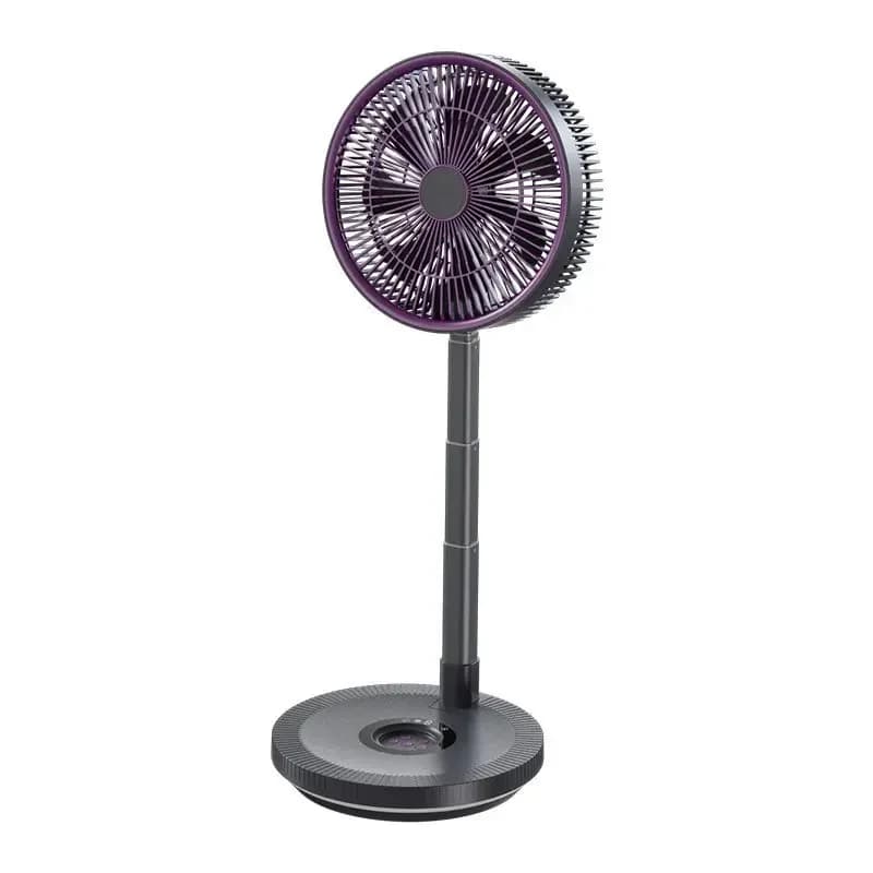 Retractable folding electric fan wireless remote control floor fan charging DC frequency conversion household
