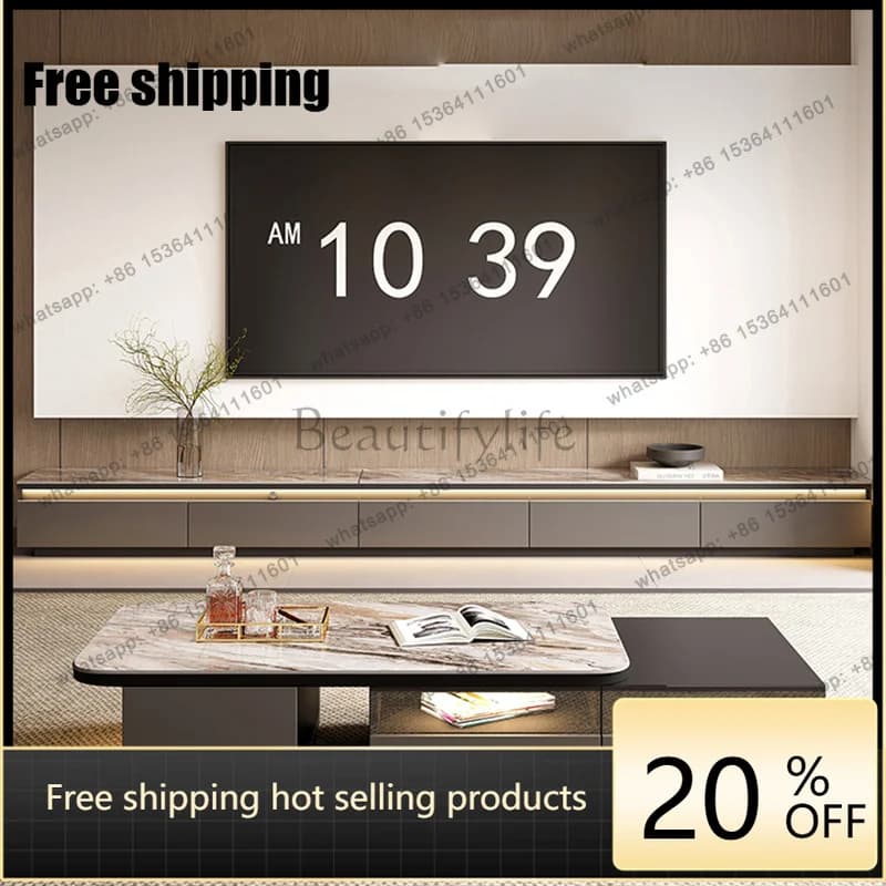Hot Modern Minimalist Tv Stand Premium Multifunctional Elegant Beauty Tv Stand Trendy Classic Meuble De Télévision Furniture Hom