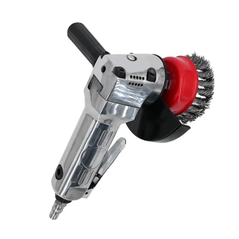 IMPA592071 Air Powered Marine Rust Removal Brush for Angle Grinder - Portable Pneumatic Derusting Tool