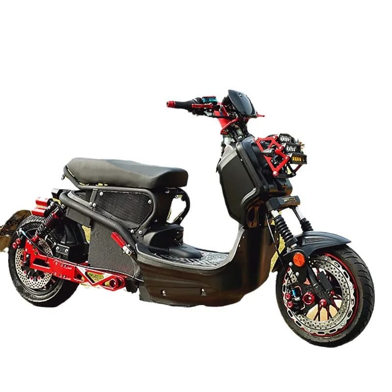 Electric vehicle modified lithium battery motorcycle, adult retro scooter long-distance running king climbing high-speed battery