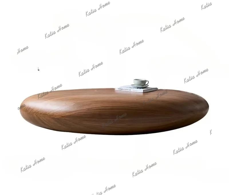 PG Solid wood round, coffee table living room household small apartment modern simple light luxury