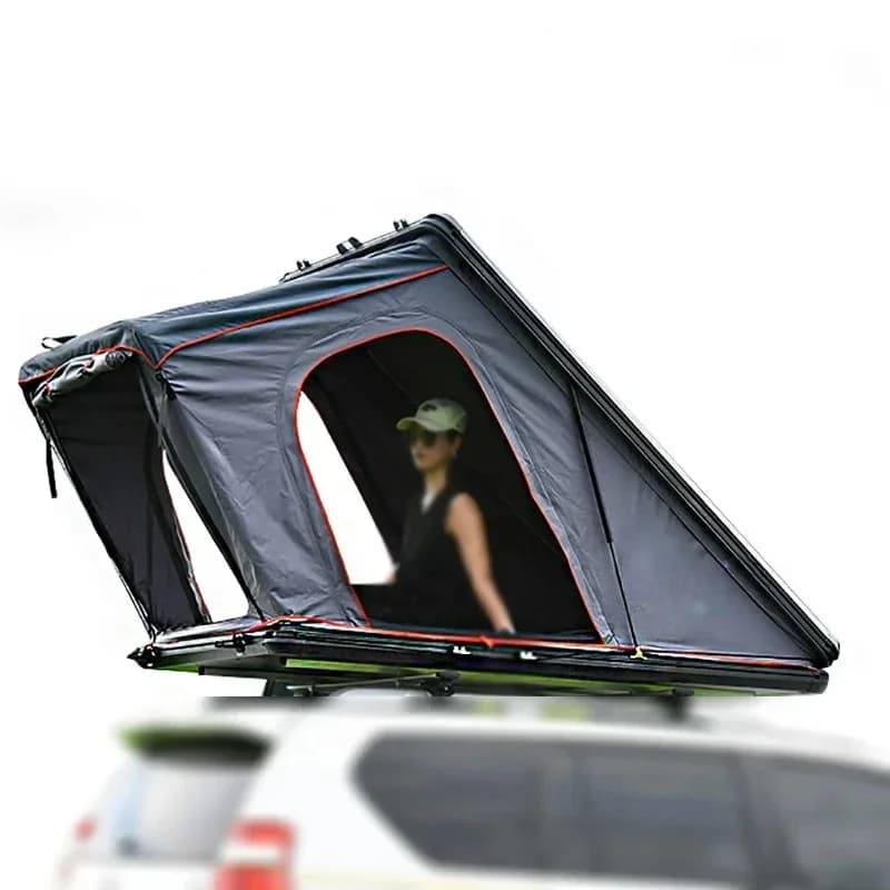 Factory OEM 4 Season Waterproof Nature Camping 4WD Vehicle Canvas Tent Hard Shell 4x4 Car Roof Top Tent For Sleeping 2P