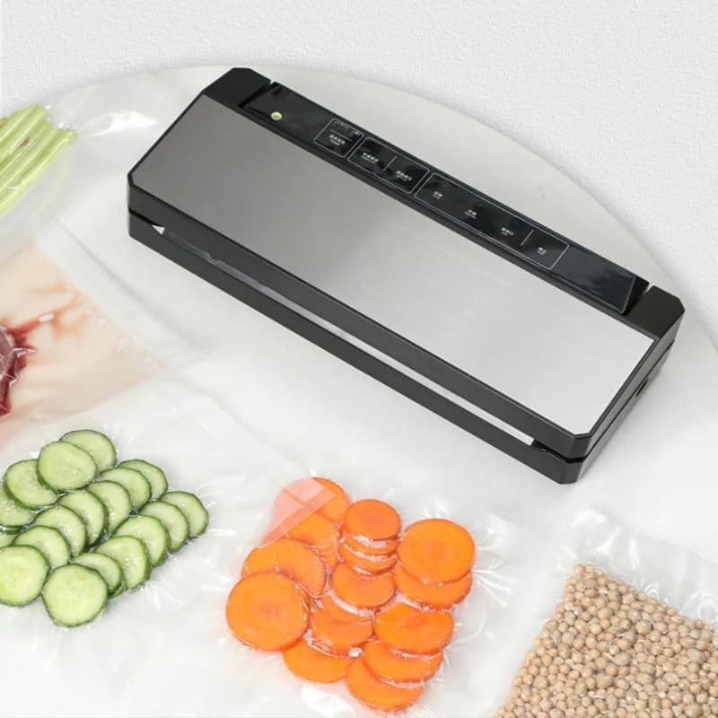 Automatic Sealing LED Indicator Roll Storage Dry Moist Modes Built-In Cutter Handheld Food Vacuum Sealer Machine