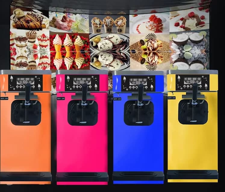 Wholesale Table Top Single Flavor Frozen Yogurt Soft Serve Ice Cream Machine Gelato Machine Small Ice Cream Maker