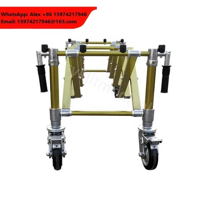 KLITFuneral Coffin Church Casket Trolley Stainless Steel Material