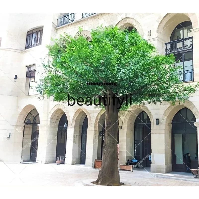 Large Outdoor Artificial Tree Outdoor Square Decoration Landscaping Green Plant Money TreeN