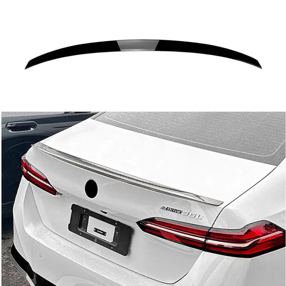 FOR BMW 5 Series I5 G60 2024+525i 530i M5 Style Carbon Glossy Black Rear Trunk Lid Car Spoiler Wings Tuning Accessories part