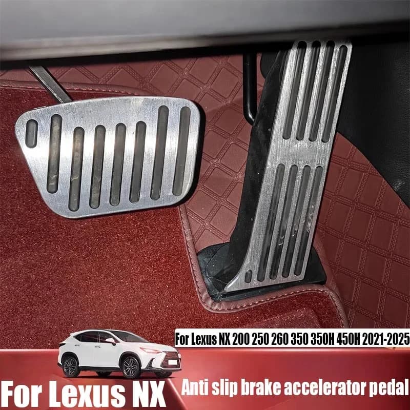 For Lexus NX 200 250 260 350 350H 450H 2021-2025 anti slip brake accelerator pedal modified car interior decoration accessories