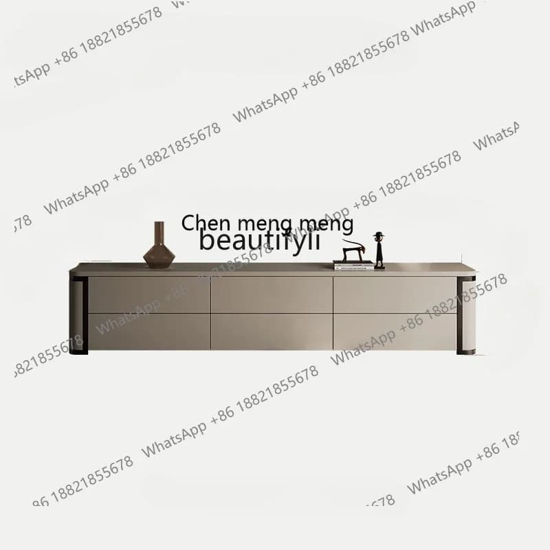 X CQYItalian minimalist modern minimalist living room household high-end coffee table combination extended floor TV cabinet