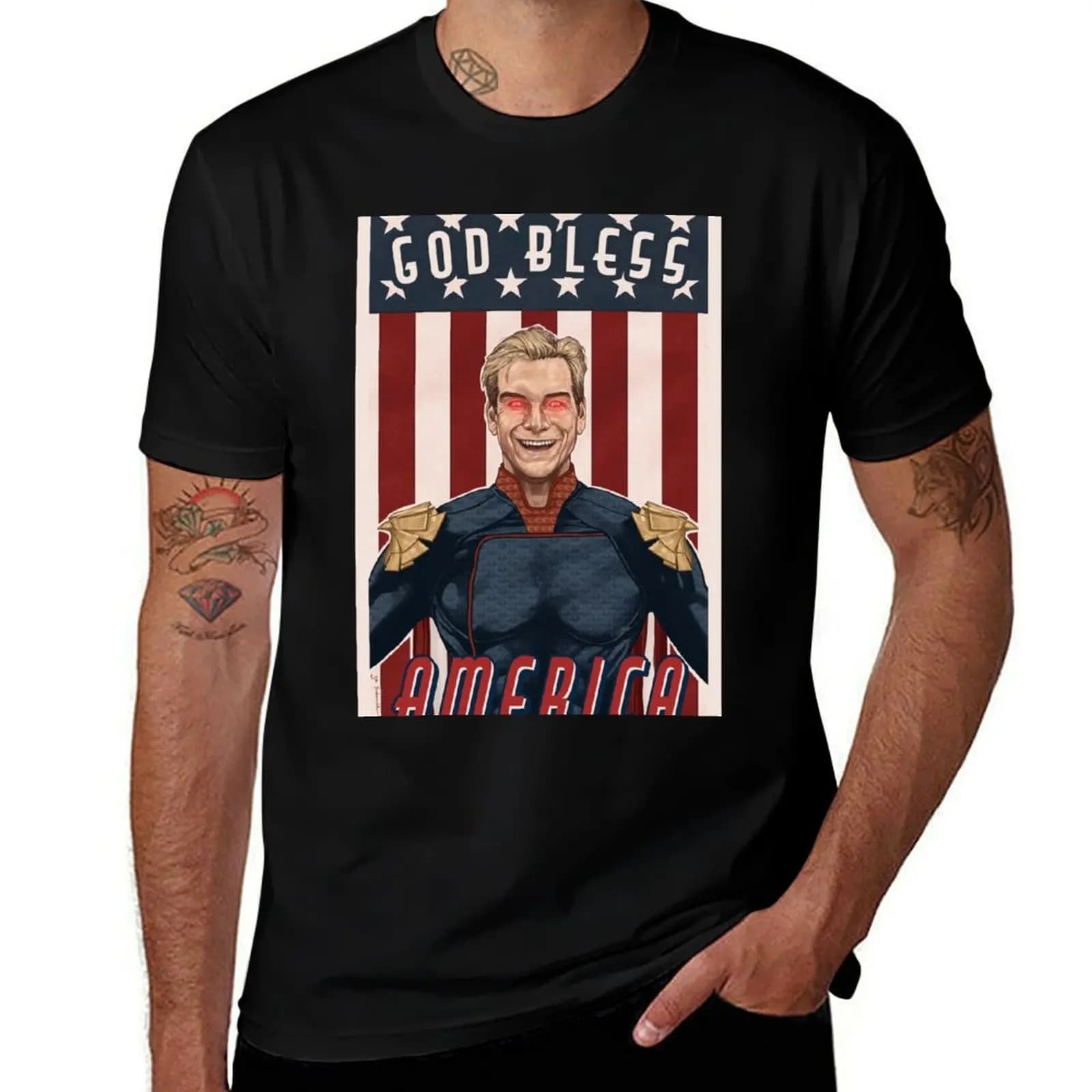 Homelander T-Shirt Plus Size Solid Color T-Shirt