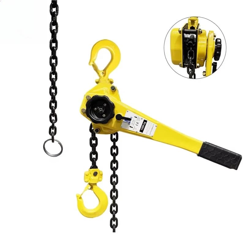 VA-B-0.75T Manual Chain Blocks Hand Lever Hoist  Concrete Lifting Hoist Lever Block Cable Puller Ratchet