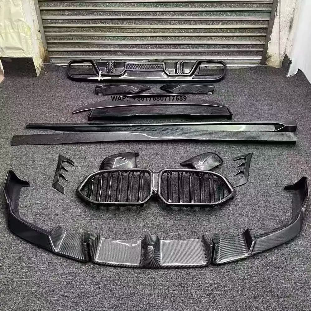 Suitable for 20-22  X6M F96 Upgraded and Modified True Carbon Fiber 3K Diagonal Wide Body Surround Body Kit
