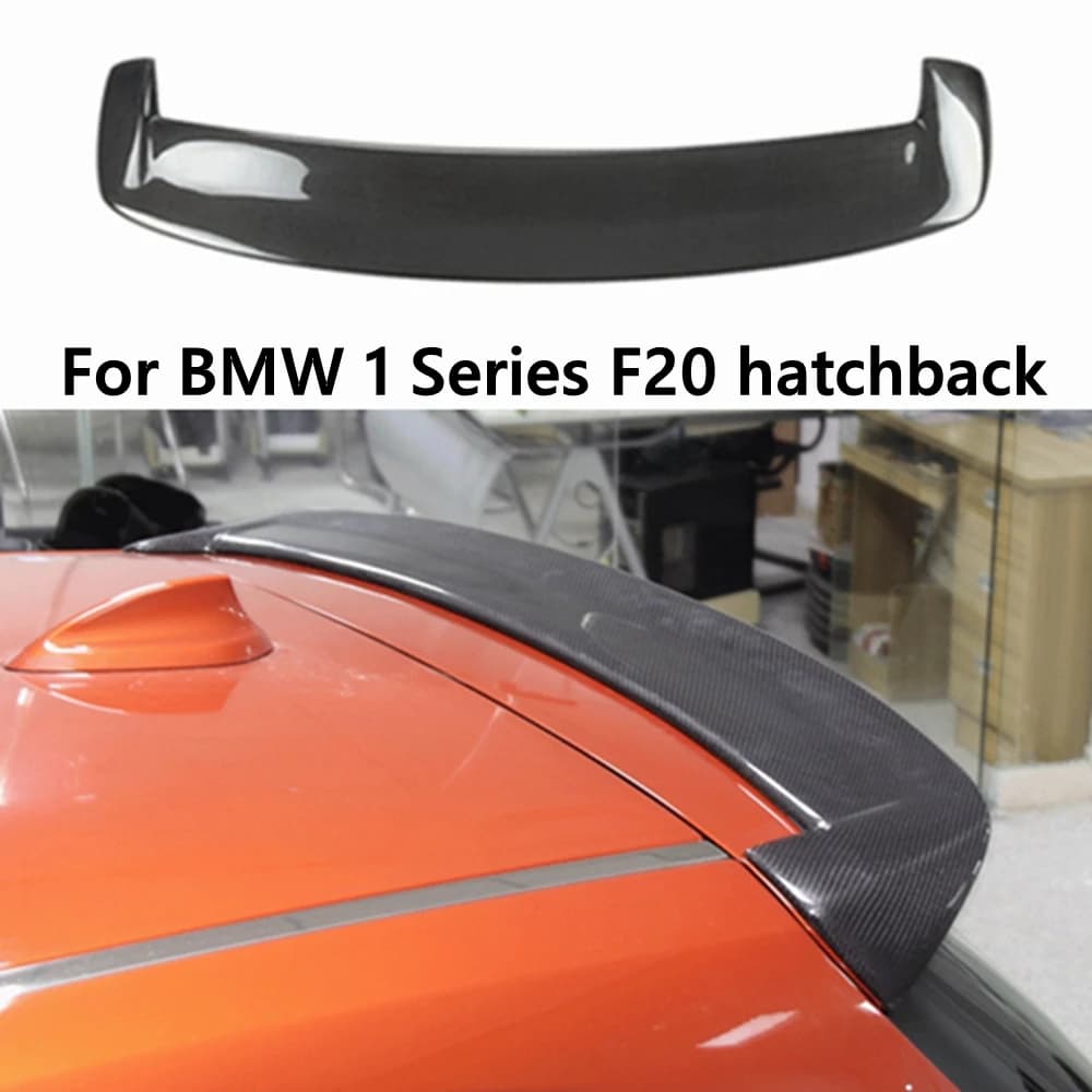 For BMW 1 Series F20 hatchback 3D Style Carbon fiber Rear Spoiler Trunk wing 2011-2020 FRP Forged carbon