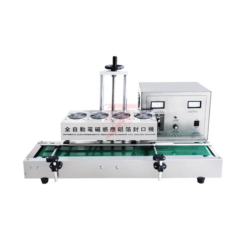 Automatic Jar Glass Plastic Bottle Induction Aluminum Sealing Machine