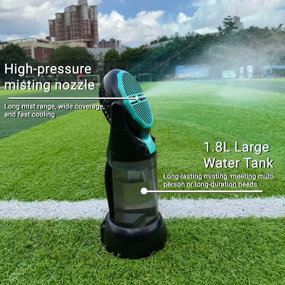 10000 mAh Portable Water Mist Fan Rechargeable Electric Desktop Retractable Outdoor Camping Air Conditioning