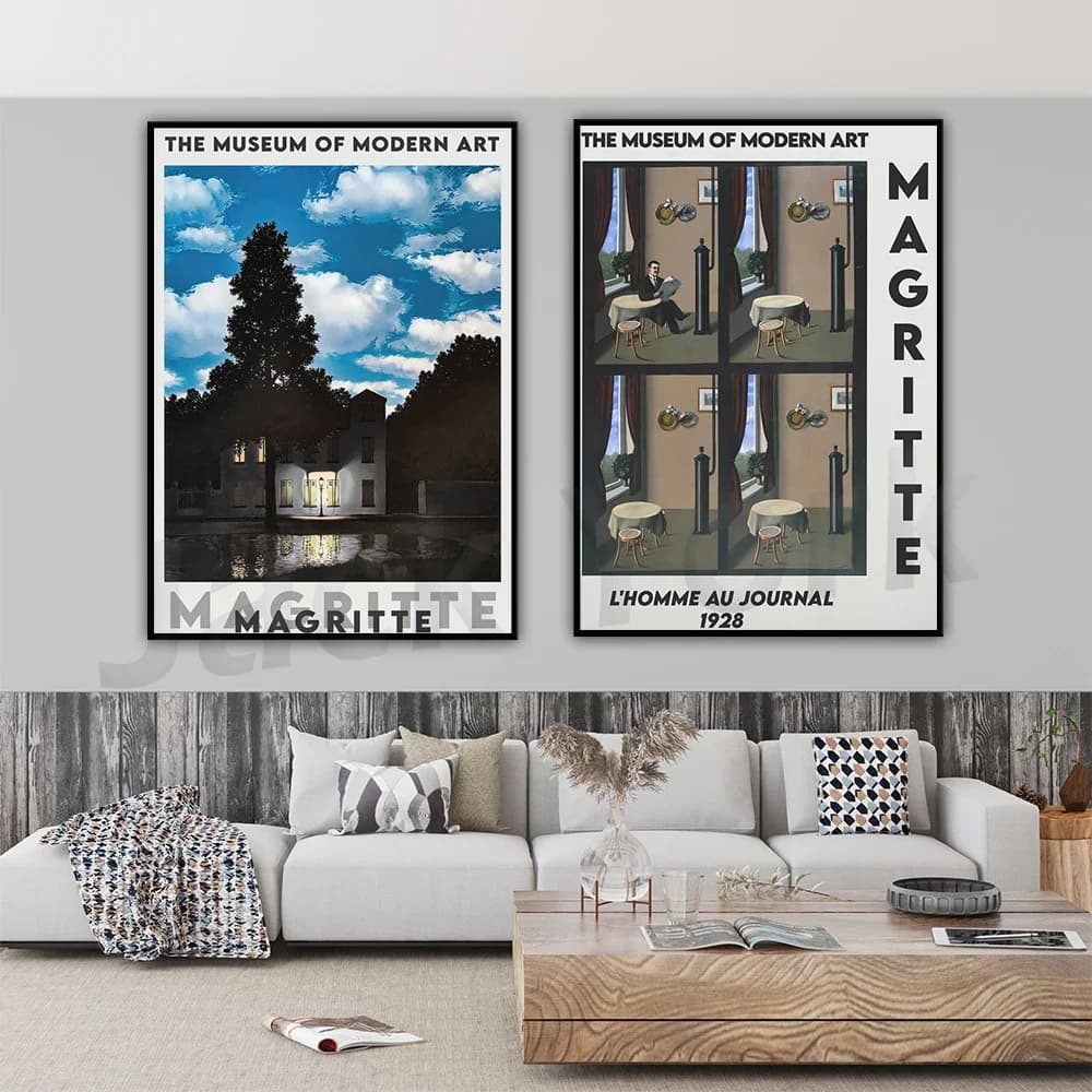 Rene Magritte Vintage Art Exhibition Prints, Rene Magritte Poster, Magritte Art Print, Printable Vintage Poster, Digital Prints