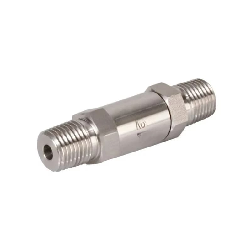 External thread stainless steel manual check valve check water gas oil hydraulic power equipment