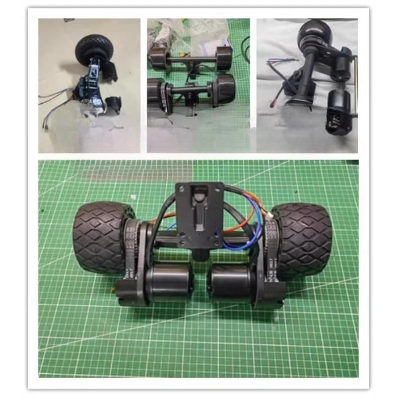 Single/Double Deck Electric Skateboard Belt Drive Power Truck Kit - 6374 5065 Motor Compatible, Skateboard Drive Components