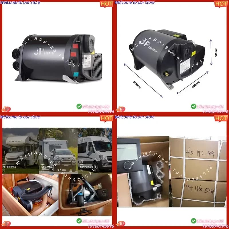 2026 JP Combi Heater 4KW/6KW Electrical Hybrid Hot Water and Warm Combi Heater Rv Heater Similar to Truma with 10L