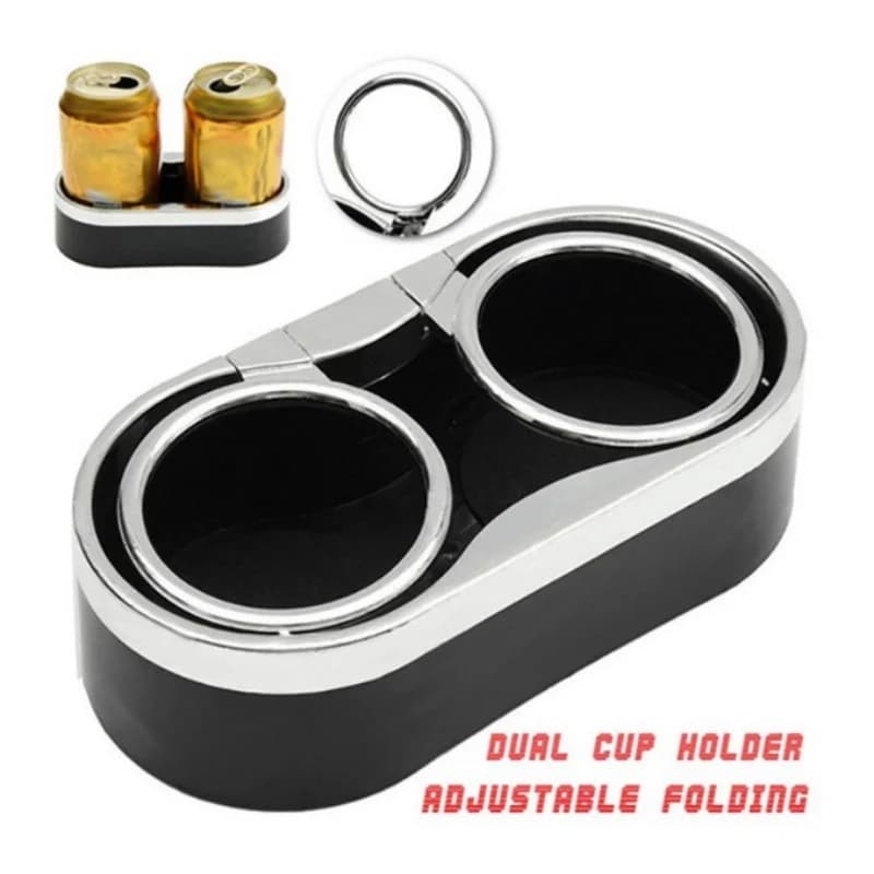 1pcs Car In-Vehicle Double Cup Holder Universal Double Mouth Water Cup Coke Holder Easy Installation Car Drink Organiser