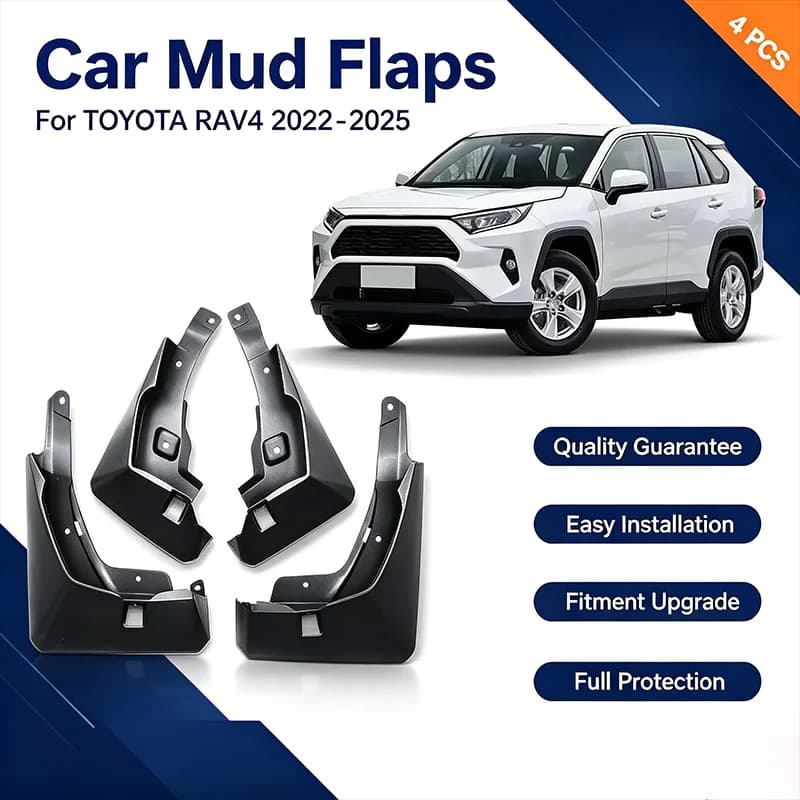 For Toyota RAV4 2022-2025 4Pcs Mud Flaps Splash Guards Front Rear Wheel Fender Mudguards Car Exterior Protection