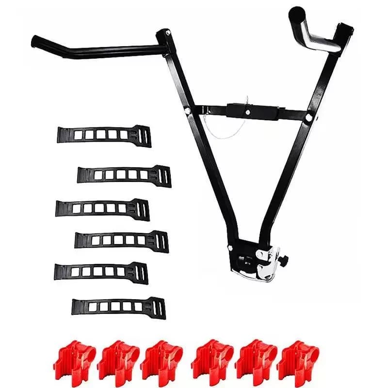 V Shaped Bike Vehicle Rack Bicycle Hitch Racks Rear Car Bike Carrier for 3 Bikes