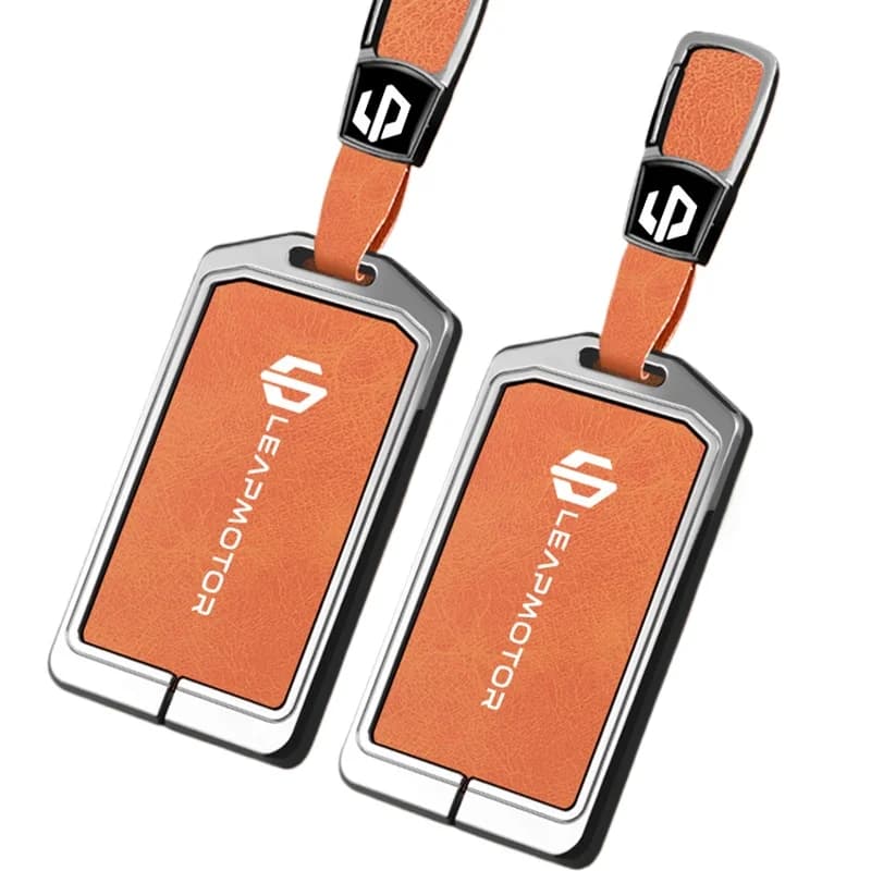 Zinc Alloy  Cover for 2026 Leapmotor C10/C11/C16 NFC Card, Heavy Duty Metal Protective KeyCase Shell with Keychain