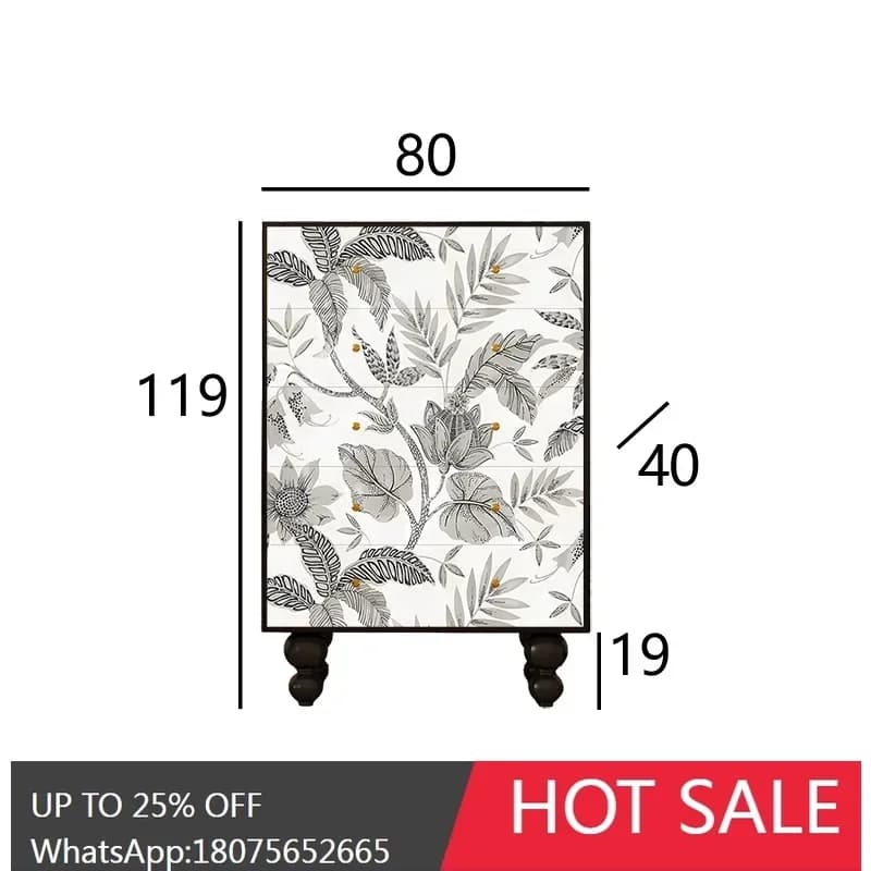 solid wood chest of drawers living room entrance decoration wall drawer cabinet