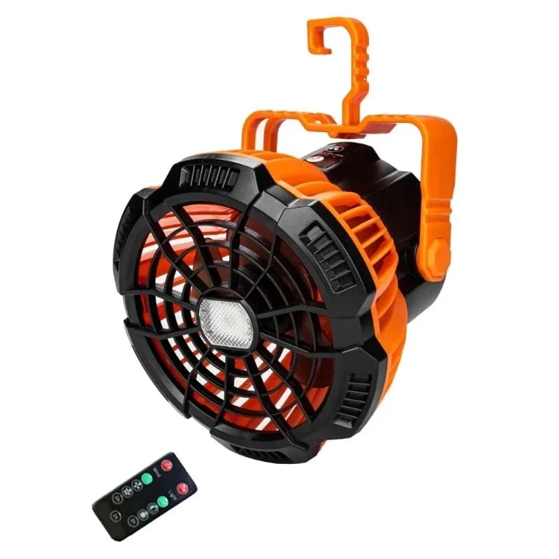 Camping Light Light with Fan Rechargeable Camping Flashlight LED Tent Light Outdoor