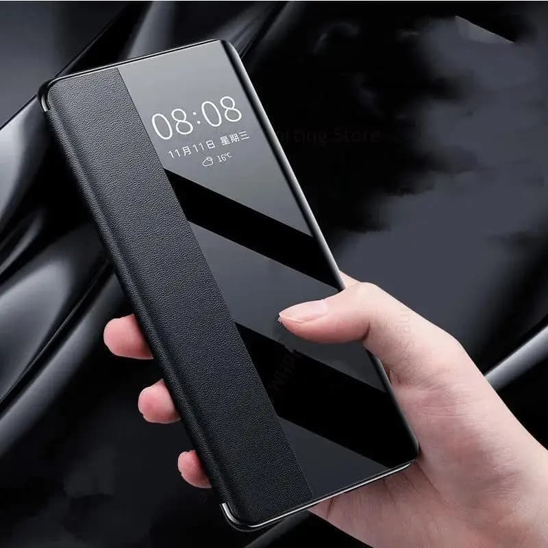 View Windows Leather Phone Matte Flip Case For OnePlus 15T 15 360° Full Protective Cover For Oneplus 13T 11 10T 9RT 12 10 Pro 5G