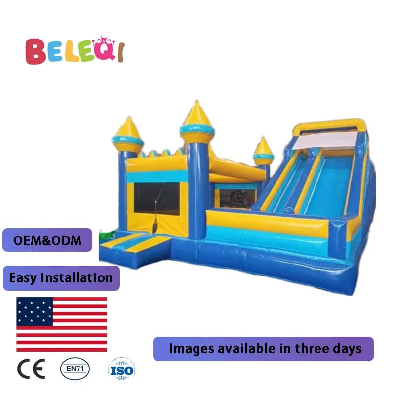Hot Sale Trampoline Jumping Castle 2025 Inflatable Castle Amusement Park Bungee Trampoline Indoor Bouncing Castle for Kids