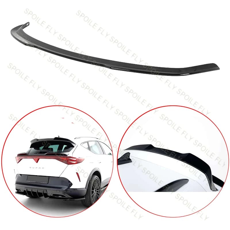 High Quality ABS For Cupra Formentor 2025 2026+ Car Rear Roof Wing Spoiler Accessories Glossy Black Exterior Decorative Parts