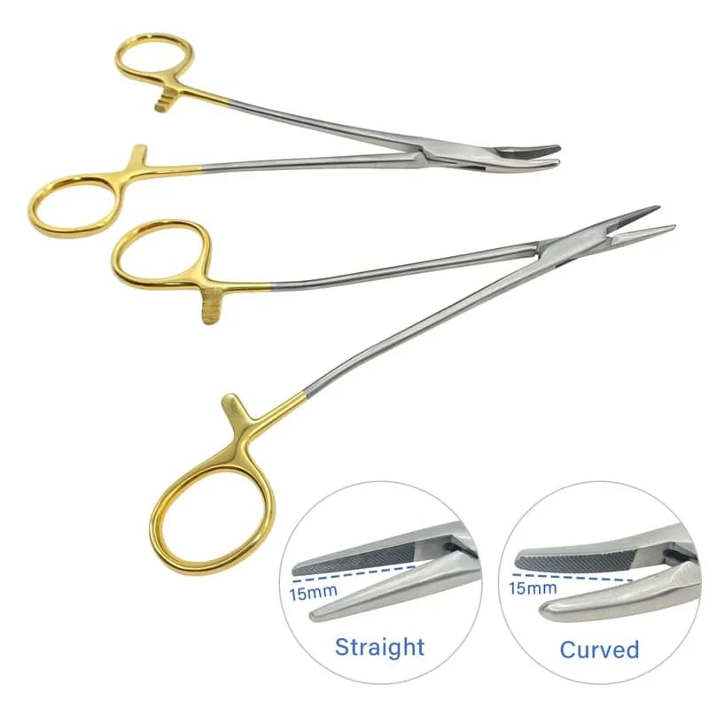Holder Pliers Medical Instruments Orthodontic Forcep Stainls Steel Gold Plated Handle
