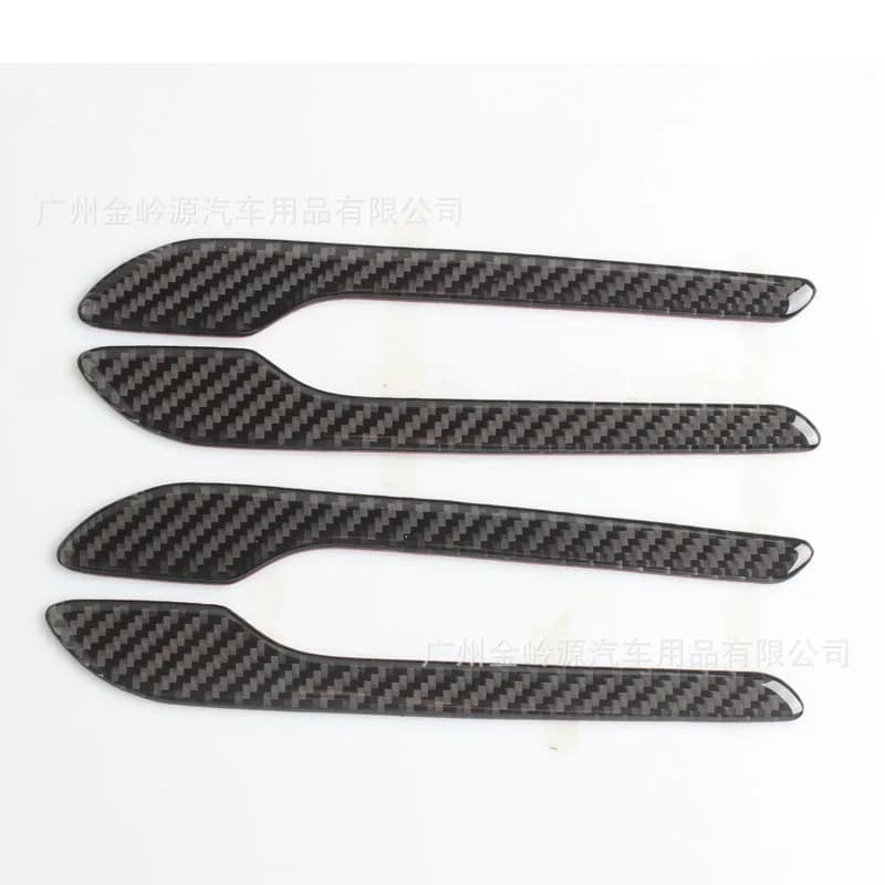 For Tesla Model 3 Modified Protective Decorative Sticker Door Handle Handle Anti-scratch Carbon Fiber