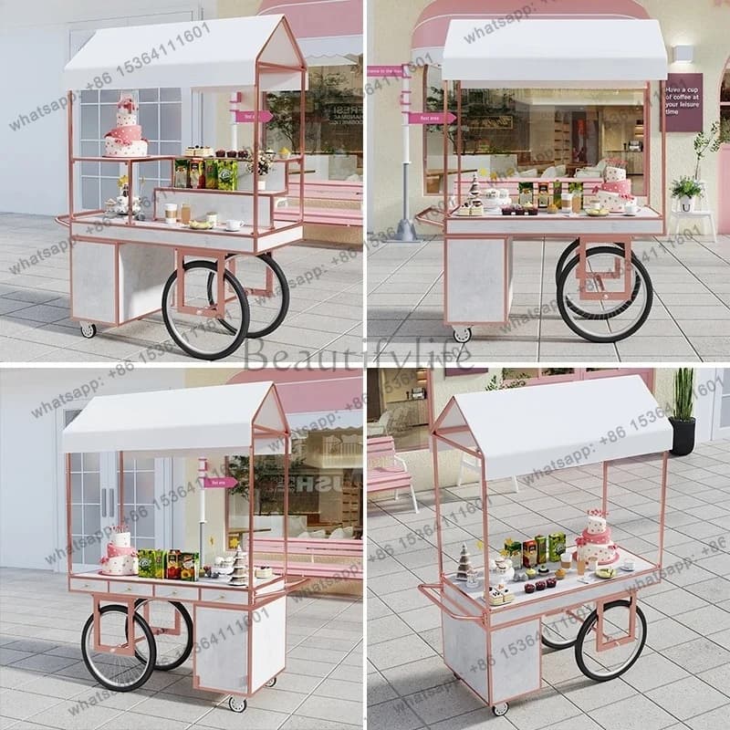 stall trolley shopping mall stall promotion display stand mobile stall trolley