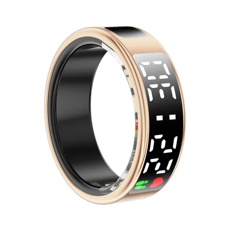 Smart ring display screen brush heart rate sleep health monitoring