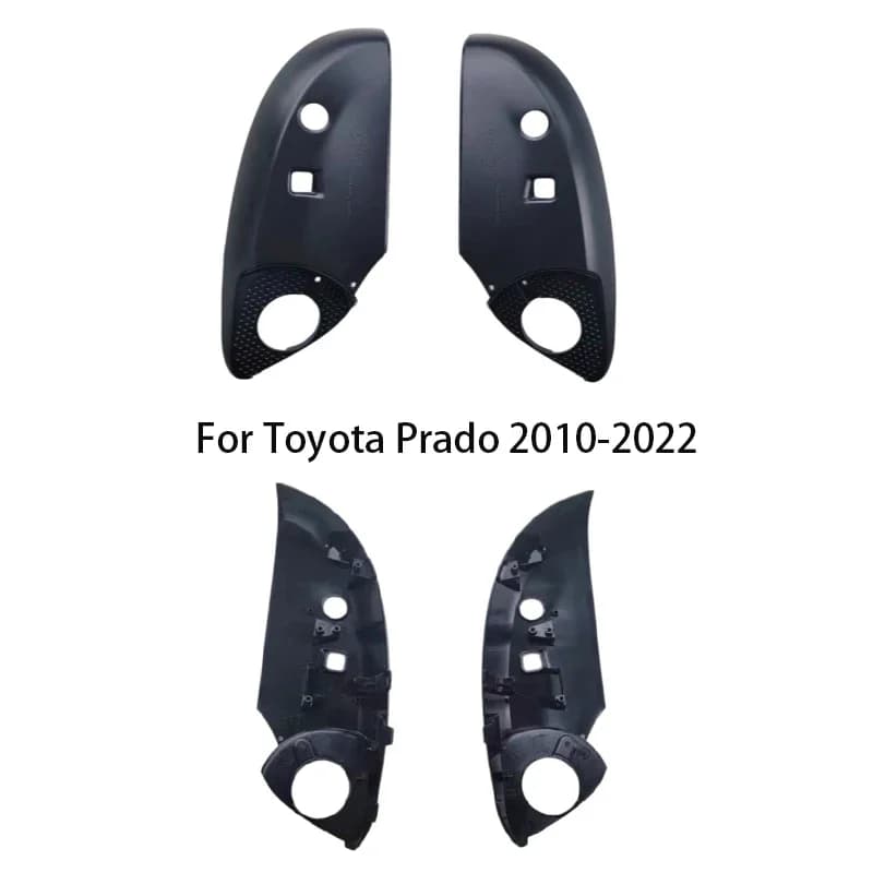 Car 360 Panoramic Camera Plastic Frame Rearview Mirror Cover Cap Bottom Lower Holder For Toyota Prado 2010-2023