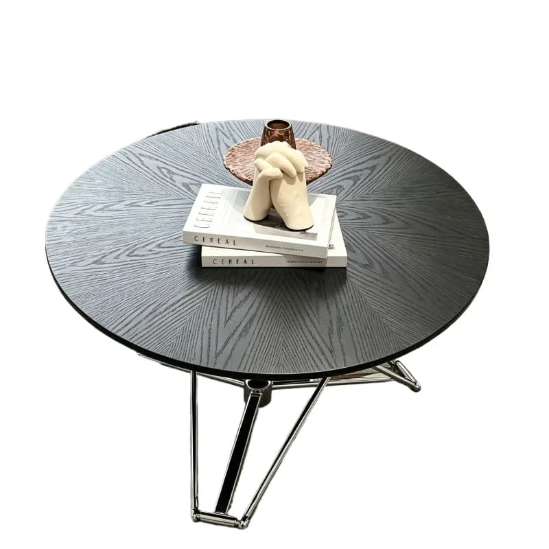 Transformed dining table, lifting Bauhaus light luxury folding table