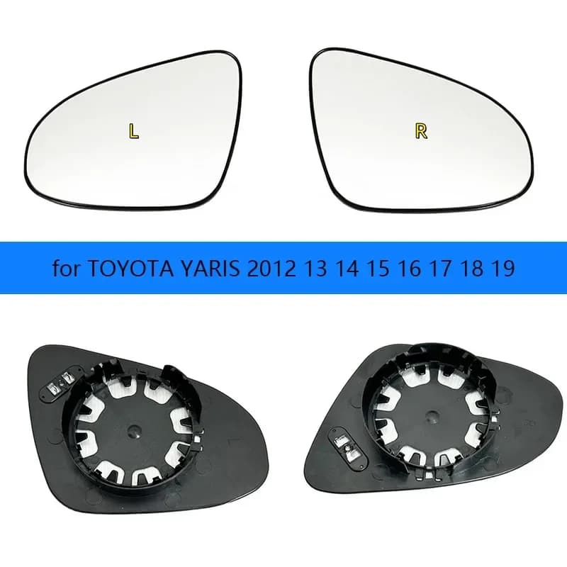 High Quality Heated Wing Mirror Glass for Toyota Yaris 2012-2019 OE#87909-0D580 / 87908-0D590