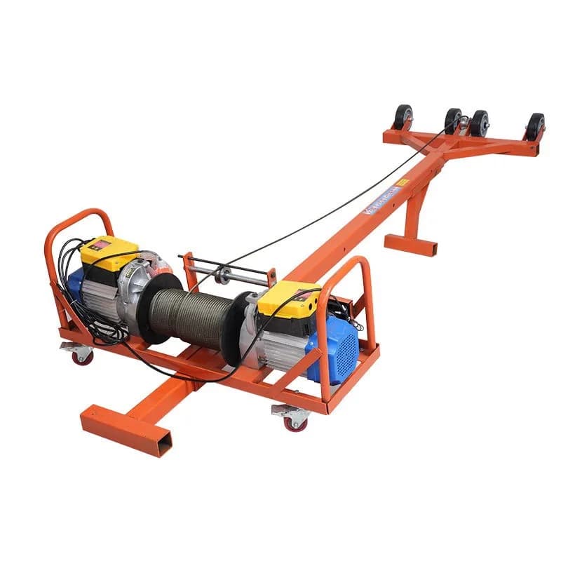 Double motor crane household 220v easy hanging doors and windows glass broken bridge aluminum windows small lifting crane