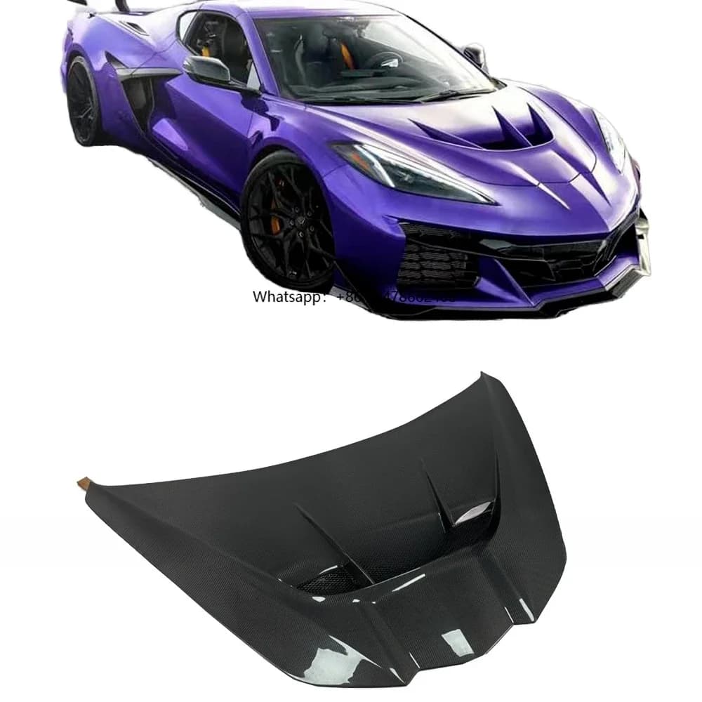 Wholesale Carbon Fiber Front Hood ZR1 Style New Condition for Corvette C8 Z06 Fit