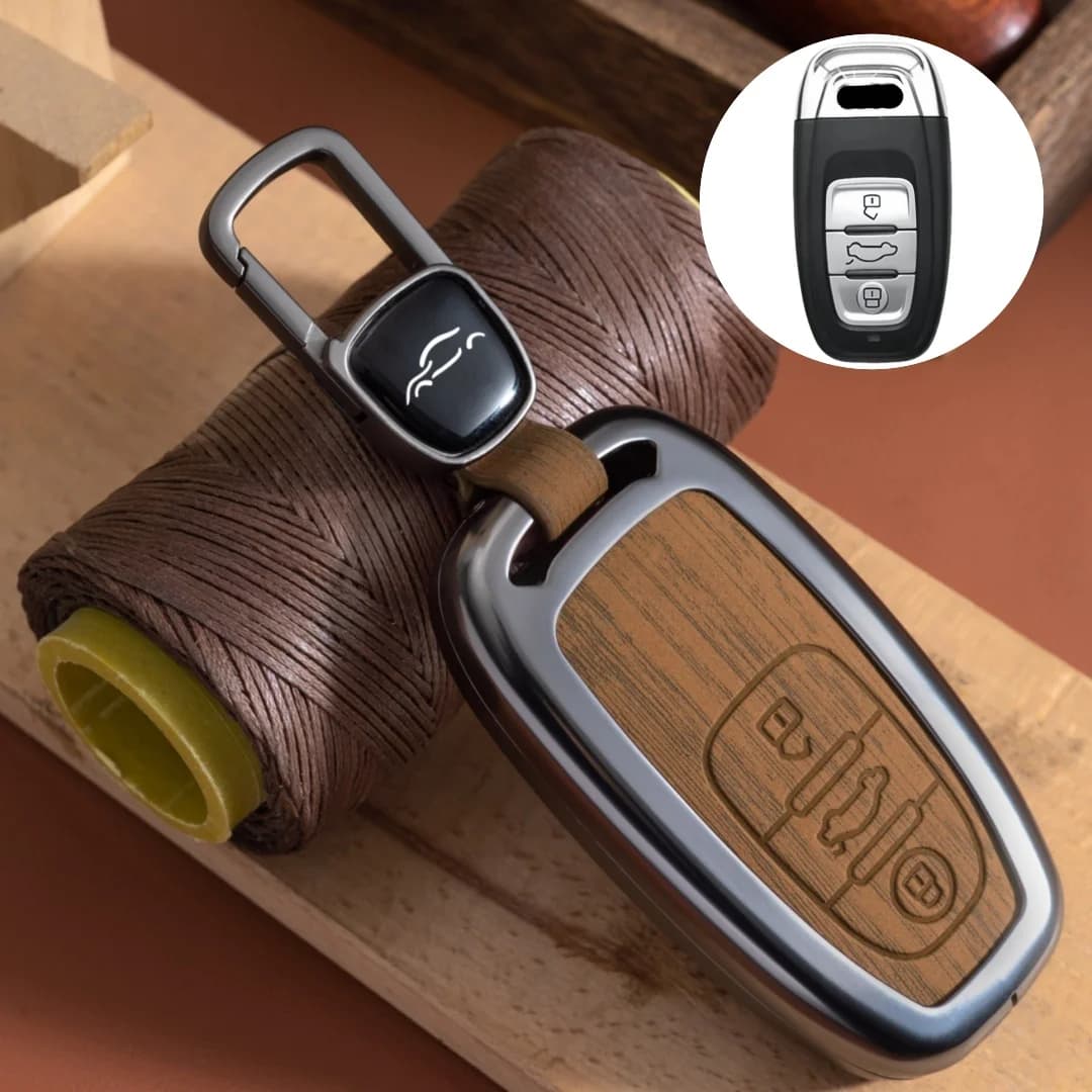 For Audi A1 A3 8V A4 B8 B9 A5 A6 C7 A7 A8 Q3 Q5 Q7 S4 S6 S7 S8 R8 TT Metal Car Remote Key Case Cover Shell Holder Accessories