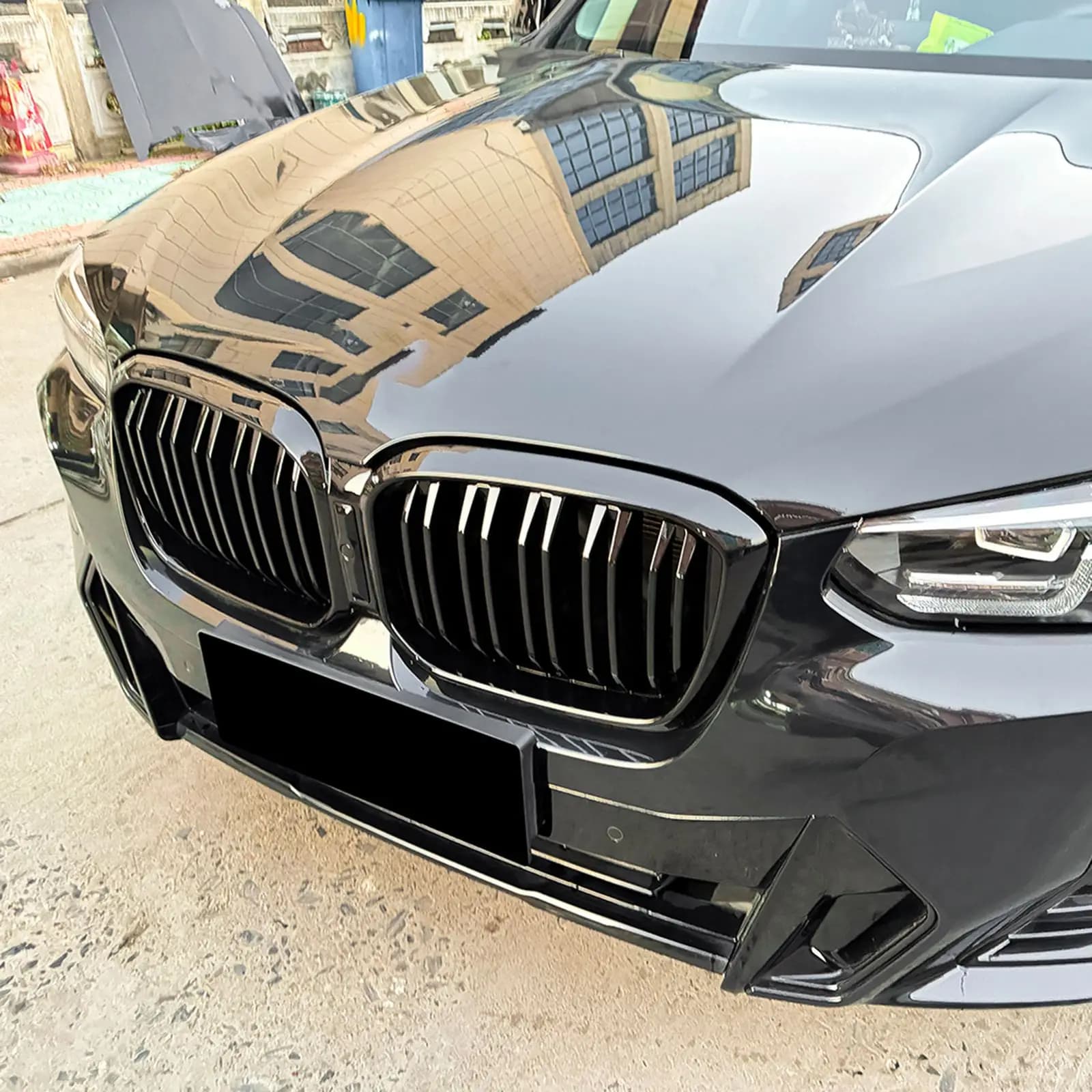 For BMW X3 G01 X4 G02 2022-2024 Car Front Grille Front Bumper Racing Grill Accessories Body Kits