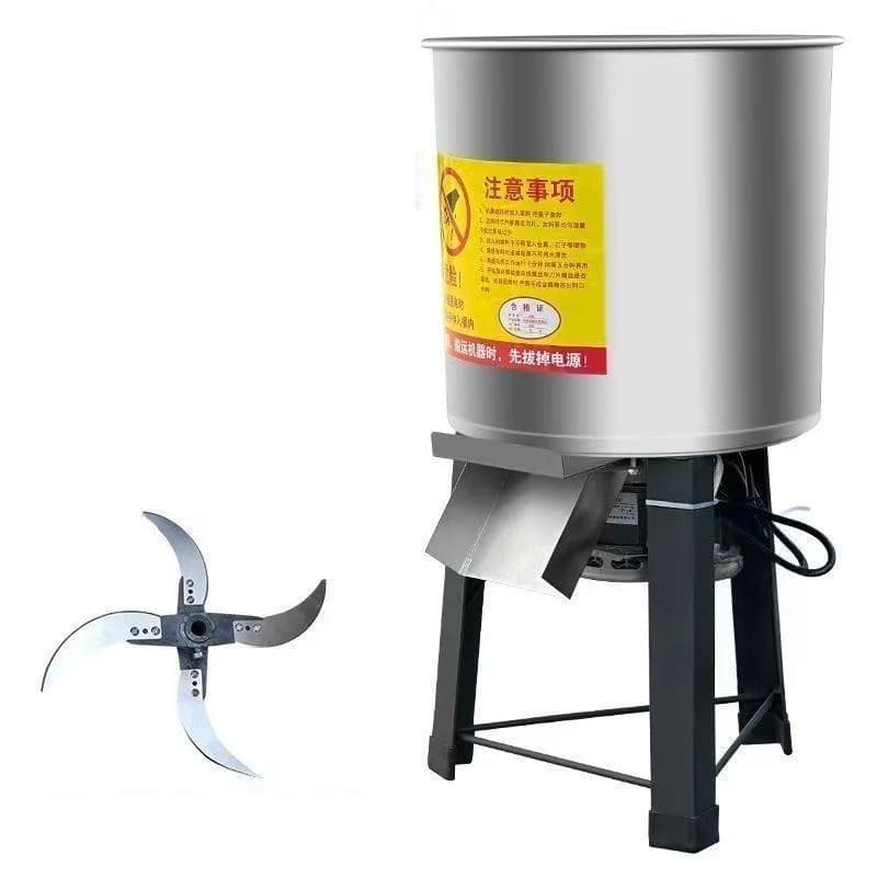 New Farm Breeding Chicken-Feeding Vegetable Cutting Machine Stainless Steel 220V Small Feed Grinder