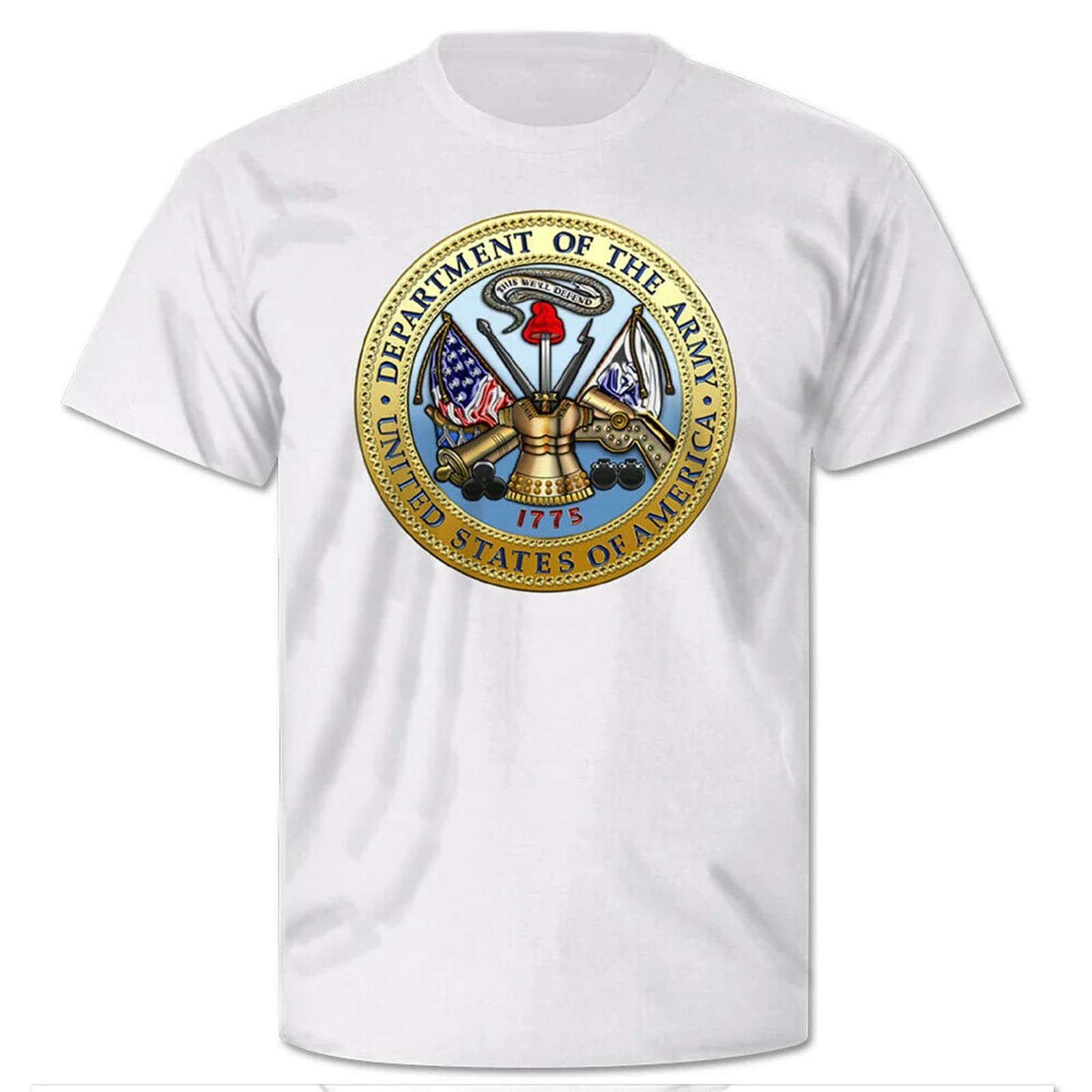 Department Of The Army United States Amerika Armee Wappen - T Shirt  Men's 100% Cotton Casual T-shirts Loose Top Size S-3XL