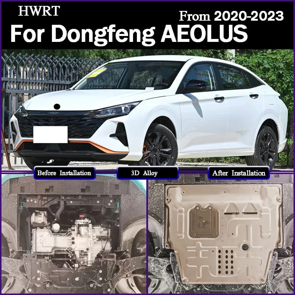 For Dongfeng AEOLUS 2020-2023 1.5T Under Engine Guard Splash Shield Mud Fender Cover Plate Fender Mudguard Protector