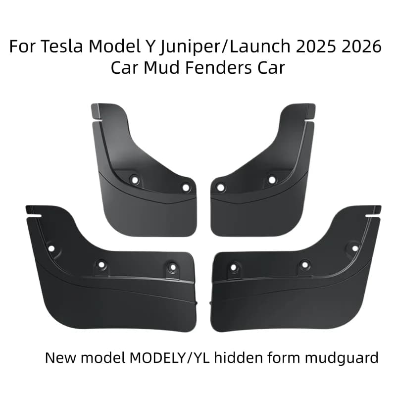 For Tesla Model Y Juniper/Launch 2025 2026 Car Mud Fenders Car Modification Accessories Front And Rear Wheel Fenders