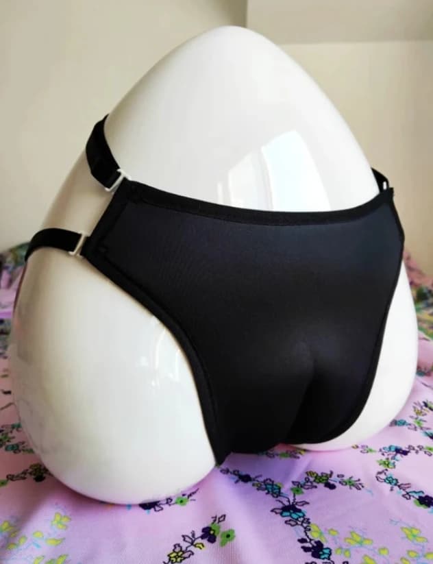 Crossdresser Panty Adjustable Elastic Straps T-back Sissy Cross-dressing cos Panties, Sexy Men Thong Gaff TG Briefs